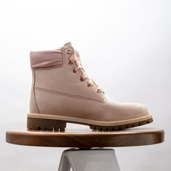 Timberland 6 Inch Premium Junior 'Light Pink Bow' Size 5 Girls - Picture 3 of 8